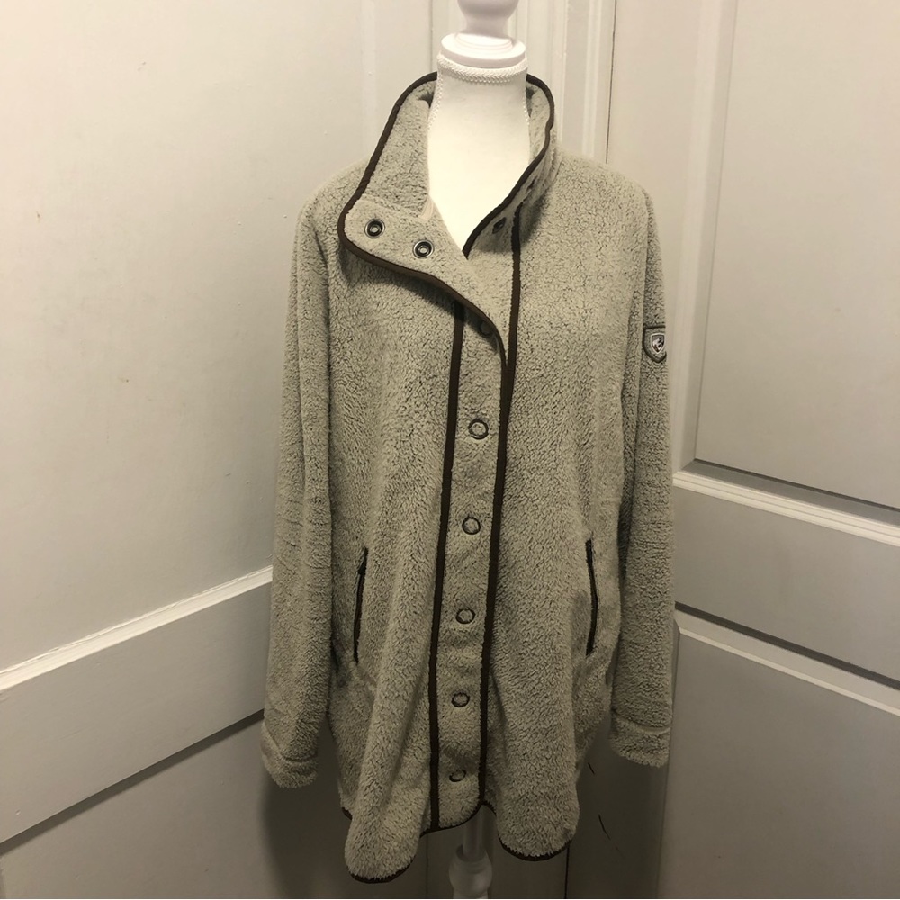 Kuhl ladies fleece sweater coat size xl